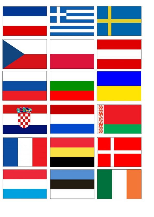 ⋗ Вафельная картинка Флаги стран 1 купить в Украине ➛ CakeShop.com.ua, фото