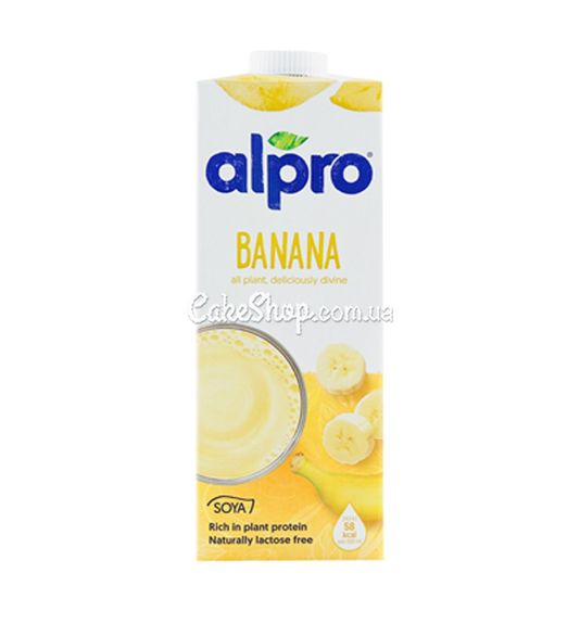 ⋗ Молоко рослинне Alpro банан, 1 л купити в Україні ➛ CakeShop.com.ua, фото
