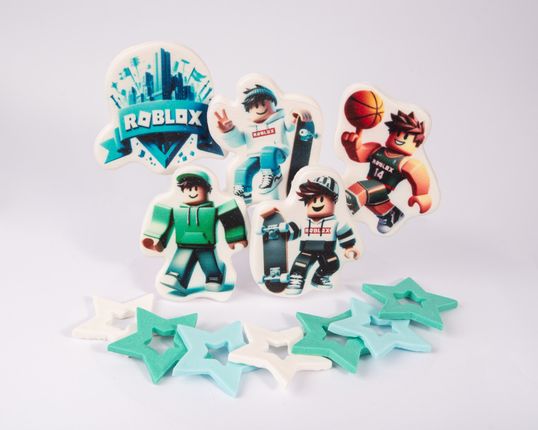 ⋗ Цукрові фігурки Дитяча гра Роблокс 2 (хлопці) ТМ KD купити в Україні ➛ CakeShop.com.ua, фото