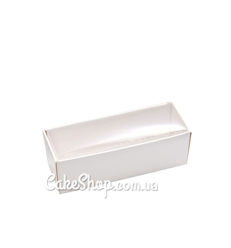 Коробка з прозорою кришкою Біла, 8,6х3х3 см - фото