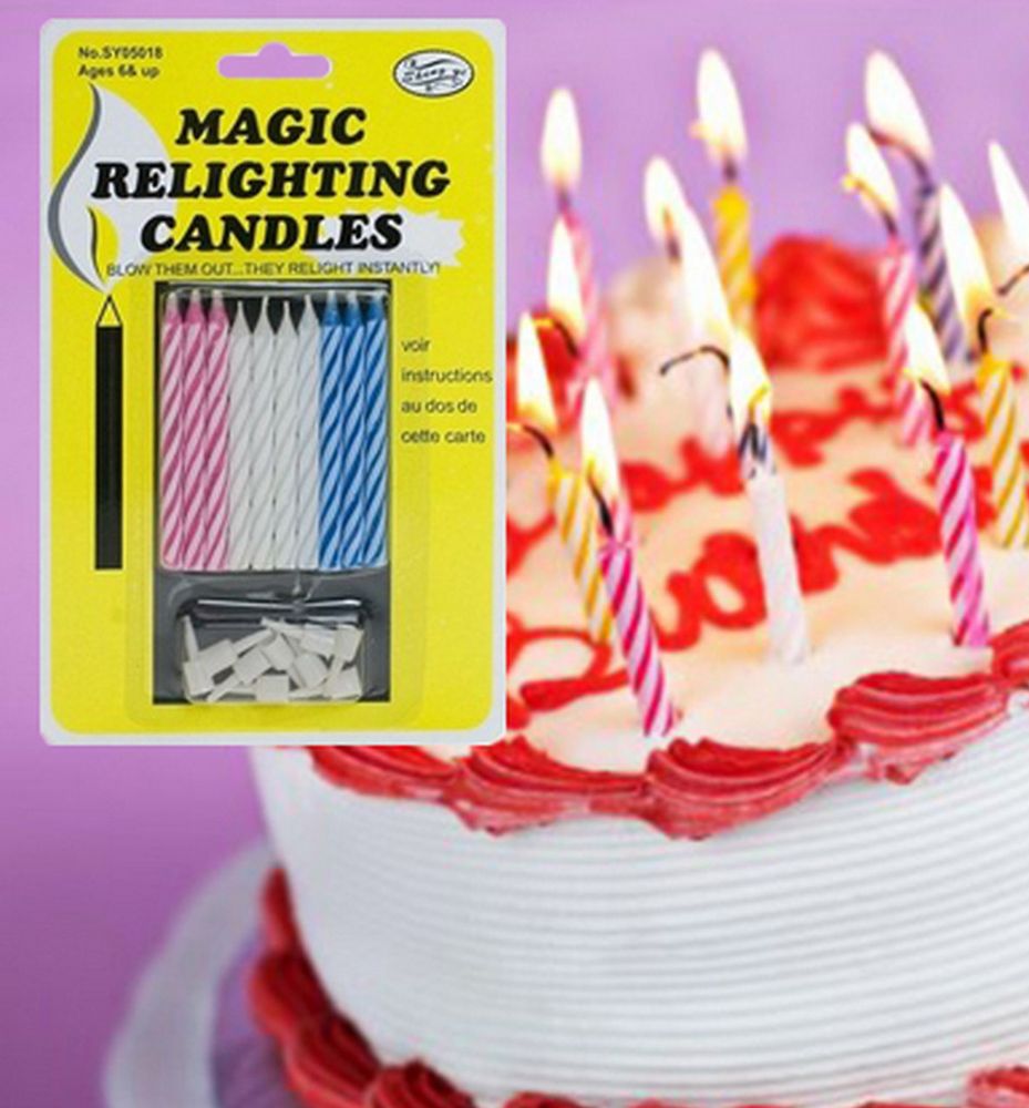 Негаснучі свічки для торта - фото