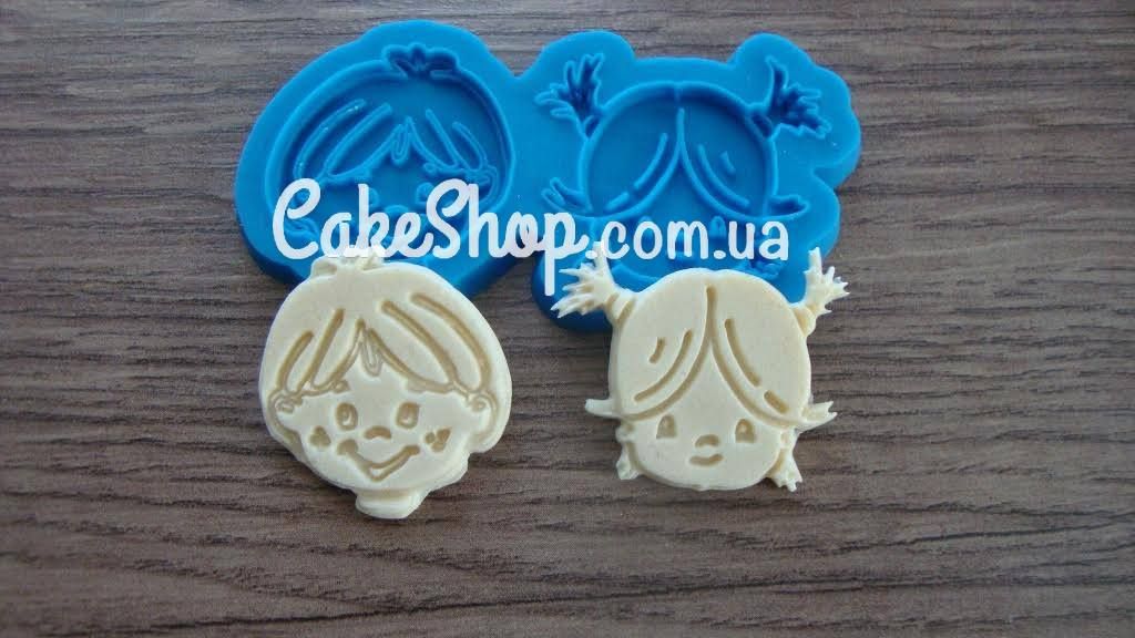 ⋗ Силіконовий молд Обличчя дітей купити в Україні ➛ CakeShop.com.ua, фото