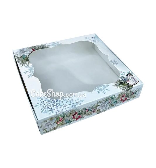 ⋗ Коробка для пряников с фигурным окном Веточка, 15х15х3 см купить в Украине ➛ CakeShop.com.ua, фото