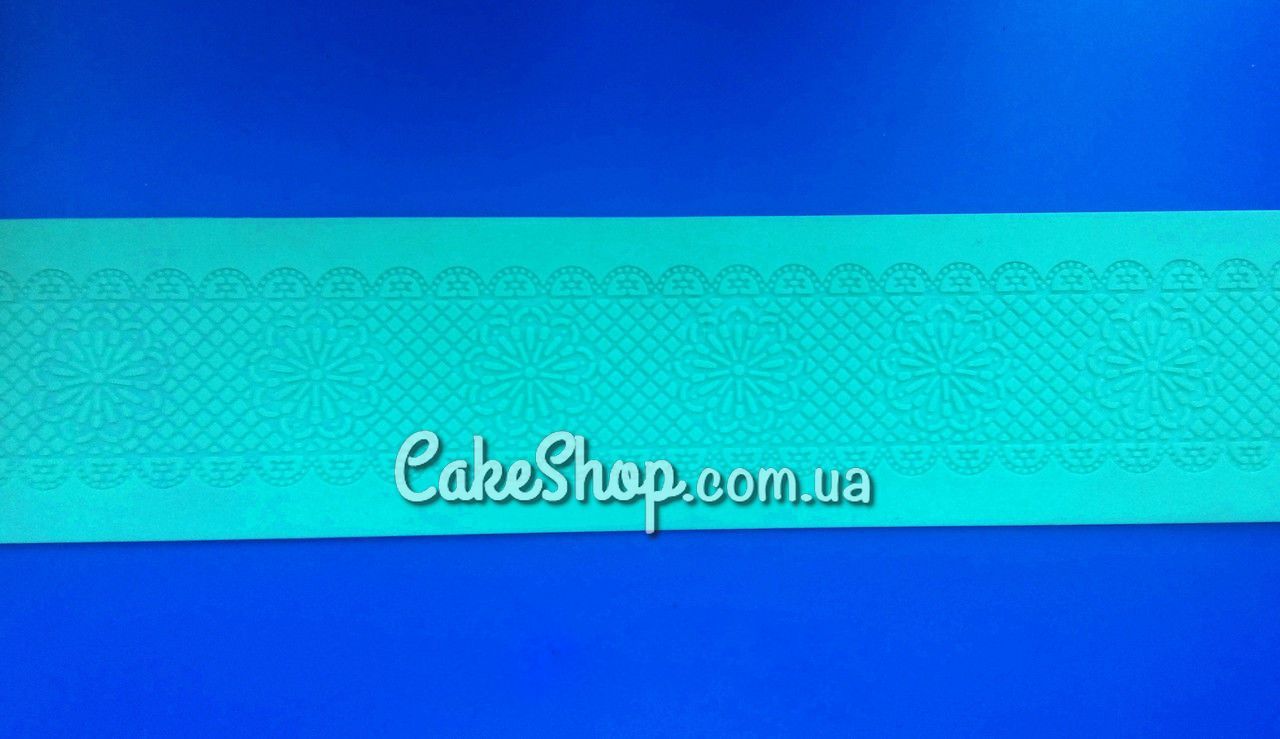 ⋗ Силиконовый коврик для айсинга Кружево с цветами купить в Украине ➛ CakeShop.com.ua, фото