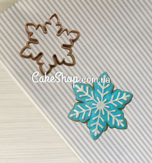 ⋗ Вырубка пластиковая Снежинка 6 купить в Украине ➛ CakeShop.com.ua, фото