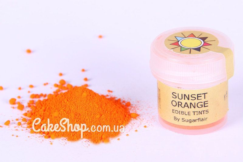 ⋗ Краситель сухой Оранжевый закат Sunset Orange by Sugarflair 5 мл купить в Украине ➛ CakeShop.com.ua, фото