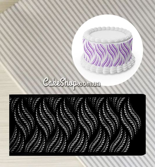 ⋗ Трафарет Візерунок листя 2, великий купити в Україні ➛ CakeShop.com.ua, фото