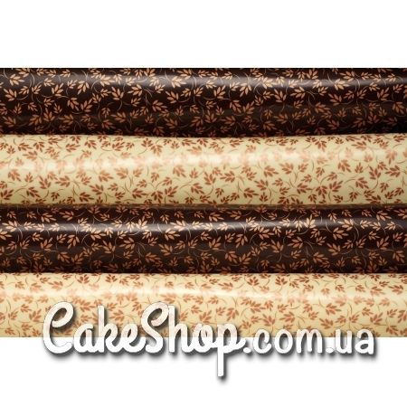 ⋗ Трансфер для шоколаду Бронзовий візерунок 1 купити в Україні ➛ CakeShop.com.ua, фото