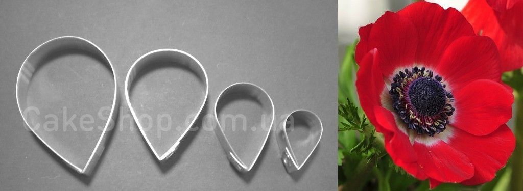 ⋗ Набір каттерів Пелюстки анемона купити в Україні ➛ CakeShop.com.ua, фото