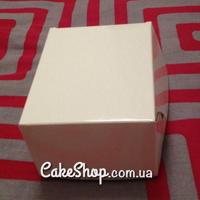 ⋗ Коробка для десертов двухсторонняя Серебро-Белая 13*10*7 купить в Украине ➛ CakeShop.com.ua, фото