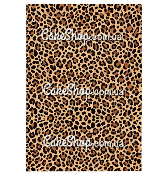 ⋗ Вафельная картинка принт Леопард купить в Украине ➛ CakeShop.com.ua, фото