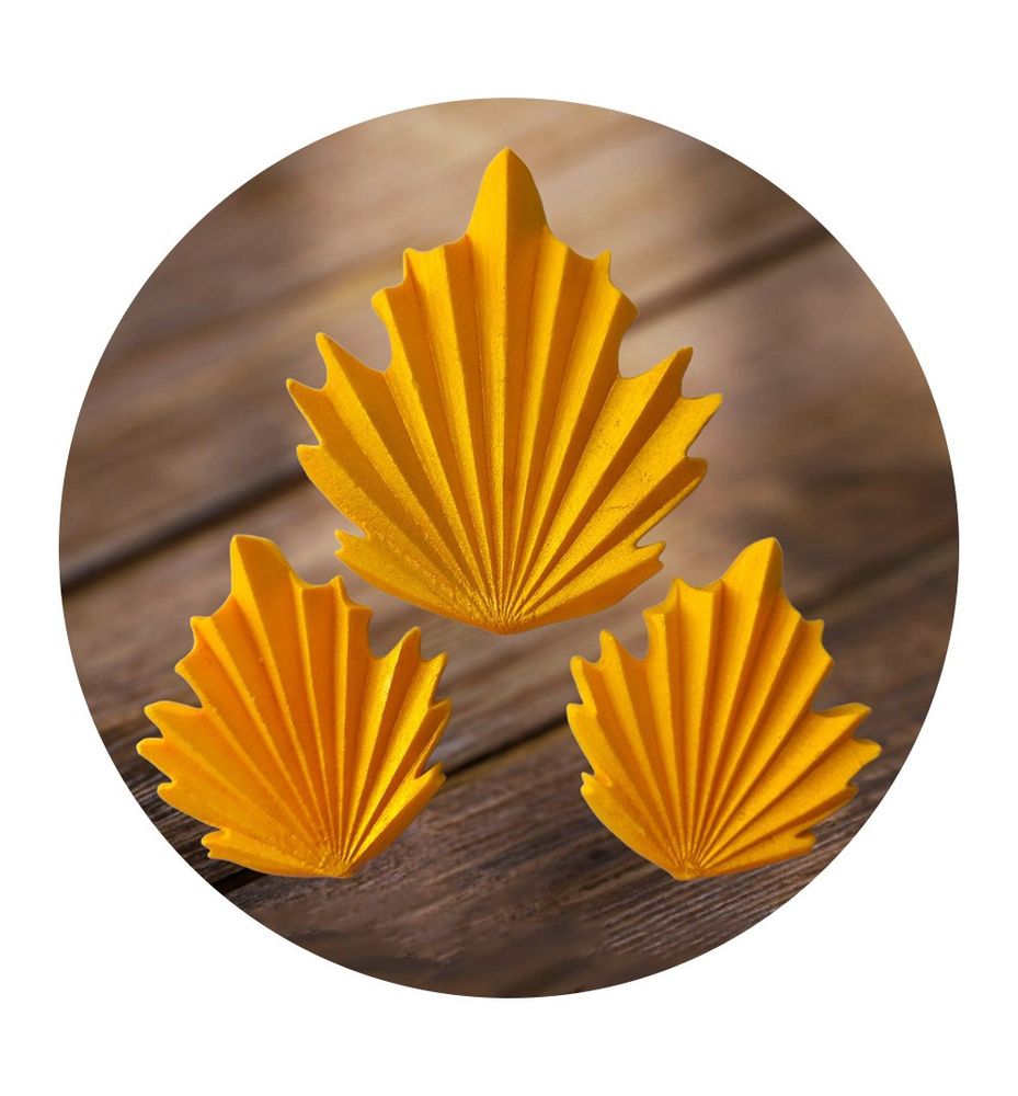 Цукрові фігурки Пальмове листя жовте ТМ Іриска - фото