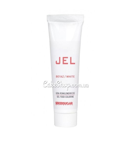 ⋗ Барвник гелевий Sekersugar Білий, 100 г купити в Україні ➛ CakeShop.com.ua, фото