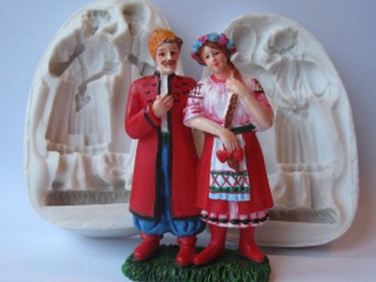 ⋗ Силиконовый молд 3Д Козак с козачкой купить в Украине ➛ CakeShop.com.ua, фото