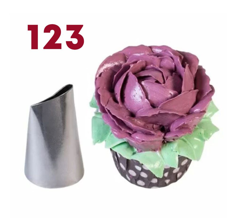 Насадка кондитерская Лепесток розы #123 средняя - фото