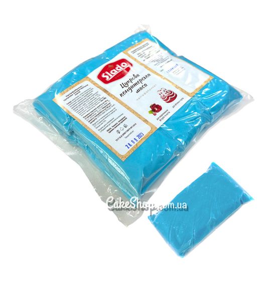 ⋗ Мастика кондитерская Sladol Голубая, 100 г купить в Украине ➛ CakeShop.com.ua, фото
