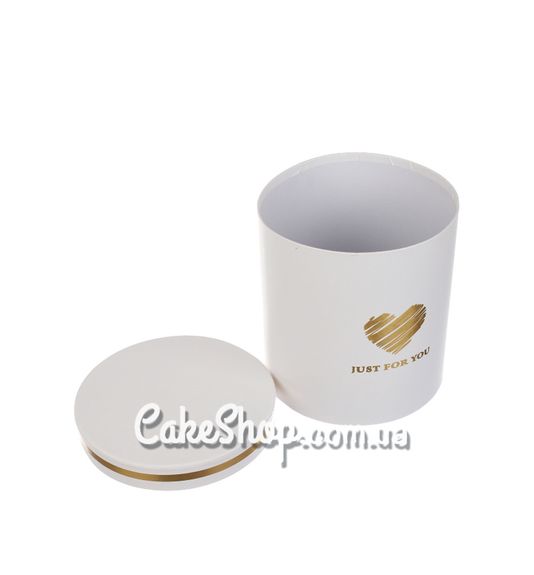 ⋗ Коробка подарункова з серцем Біла, 20 см купити в Україні ➛ CakeShop.com.ua, фото