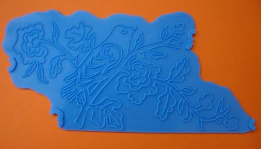 ⋗ Силиконовый коврик Птица с цветами купить в Украине ➛ CakeShop.com.ua, фото