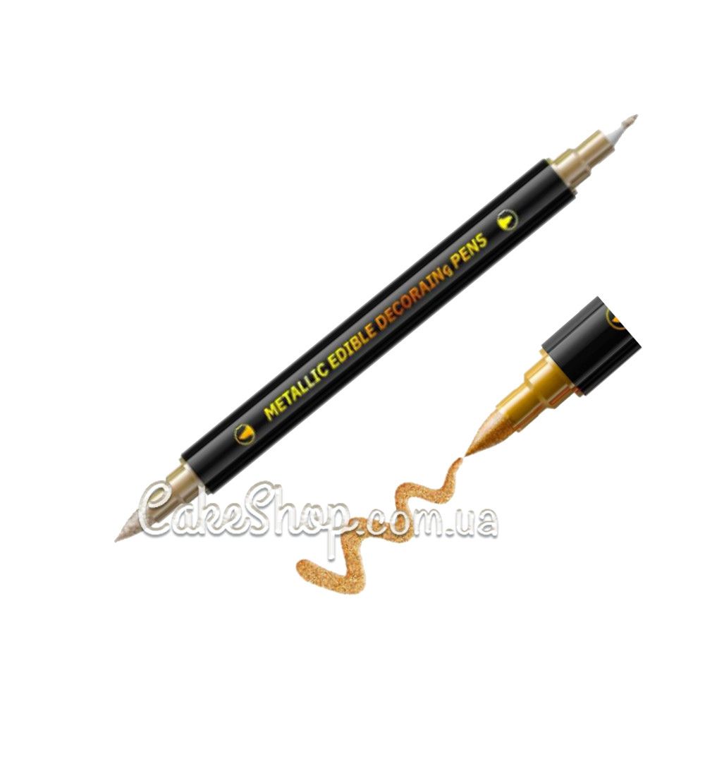 ⋗ Пищевый маркер двухсторонний Золотой купить в Украине ➛ CakeShop.com.ua, фото