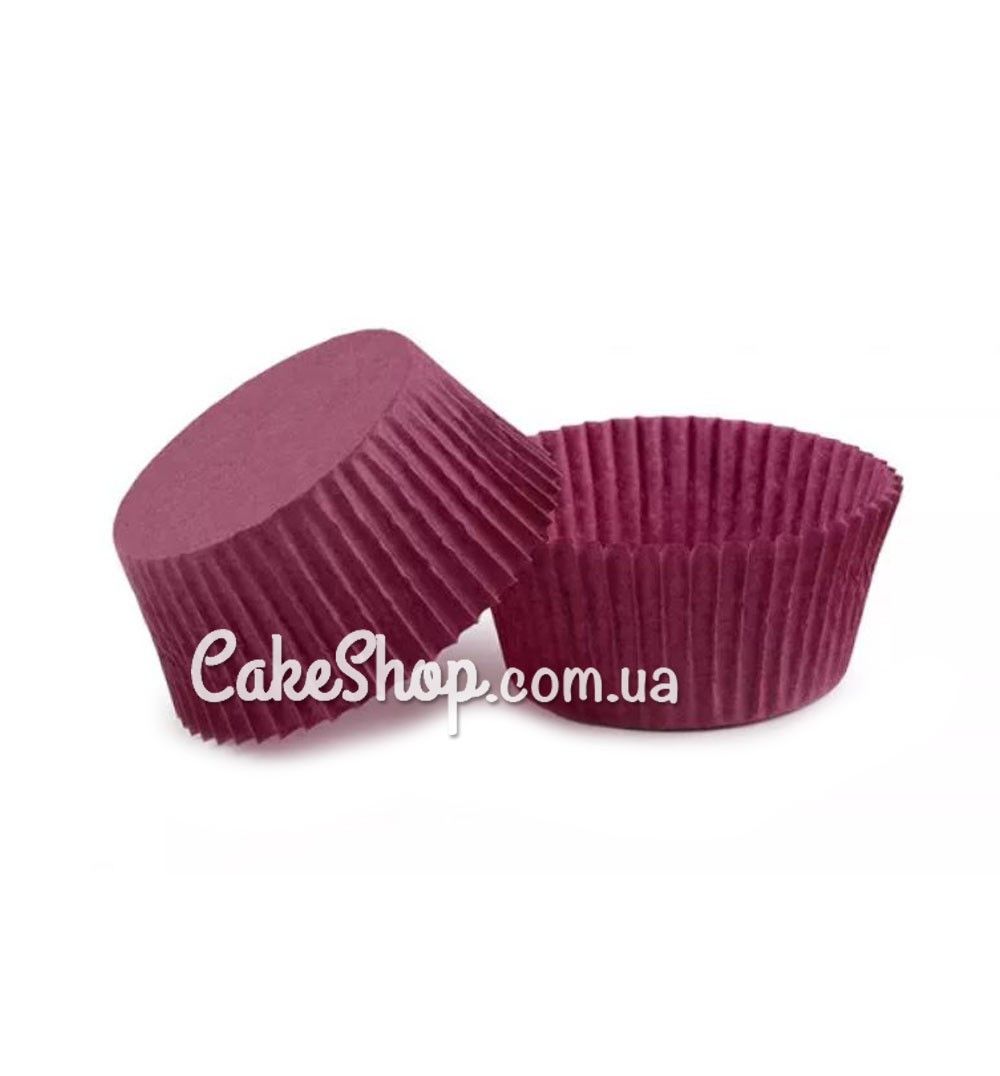⋗ Паперові форми для кексів Сливові 5х3 см, 50 шт купити в Україні ➛ CakeShop.com.ua, фото