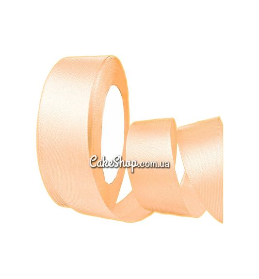 ⋗ Стрічка атласна Персик 25 мм купити в Україні ➛ CakeShop.com.ua, фото