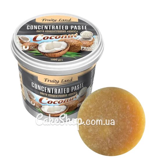 ⋗ Паста концентрована Кокос (зі стружкою) Fruityland, 500 г купити в Україні ➛ CakeShop.com.ua, фото