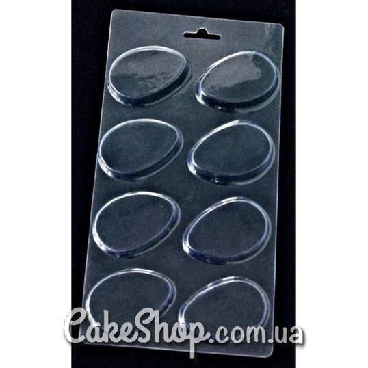 ⋗ Пластикова форма для шоколаду Яйце плоске купити в Україні ➛ CakeShop.com.ua, фото