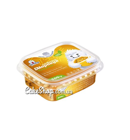 ⋗ Замороженное пюре YetiCo Маракуя с косточкой без сахара, 0,3 кг купить в Украине ➛ CakeShop.com.ua, фото