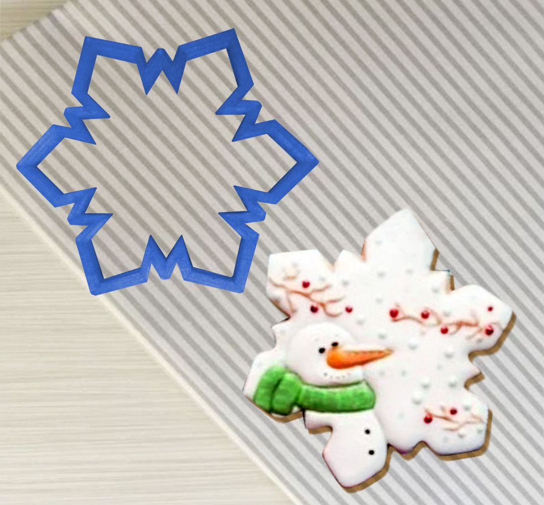 ⋗ Вырубка пластиковая Снежинка 1 купить в Украине ➛ CakeShop.com.ua, фото