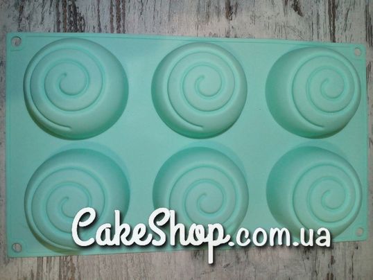 ⋗ Силіконова форма для евродесертів Півсфери з завитком купити в Україні ➛ CakeShop.com.ua, фото