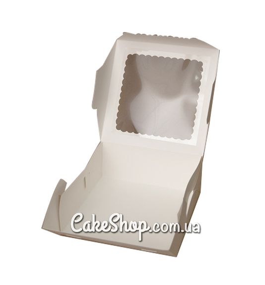 ⋗ Коробка с прозрачным окном для Чизкейка, торта, пирожных Ажурная, 25х25х10 см купить в Украине ➛ CakeShop.com.ua, фото