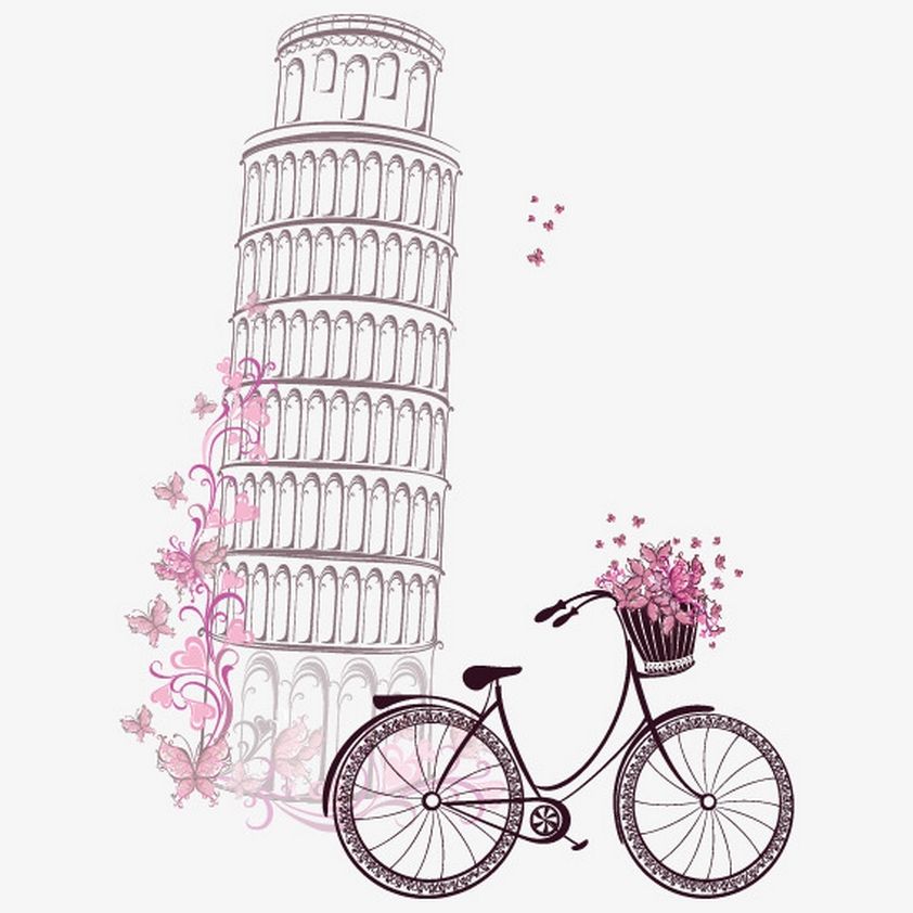 Вафельна картинка Пізанська вежа - фото