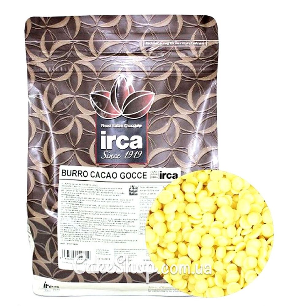 Какао-масло в дропсах IRCA, 1 кг - фото