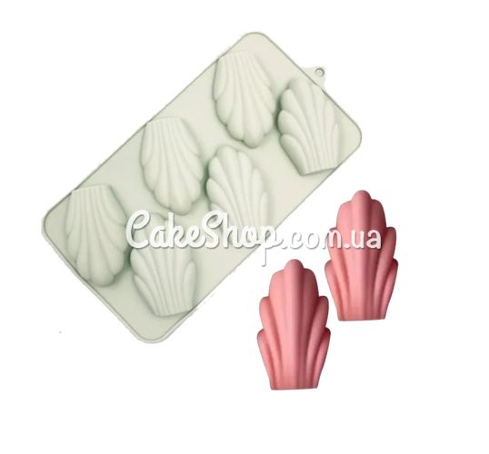 ⋗ Силиконовая форма для печенья Мадлен, 6 шт купить в Украине ➛ CakeShop.com.ua, фото