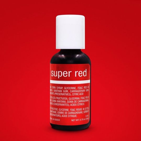 ⋗ Гелевый краситель Chefmaster Liqua-Gel Super Red (Супер красный) купить в Украине ➛ CakeShop.com.ua, фото