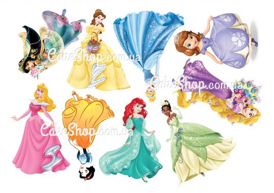 ⋗ Сахарная картинка Диснеевские принцессы 4 купить в Украине CakeShop ...