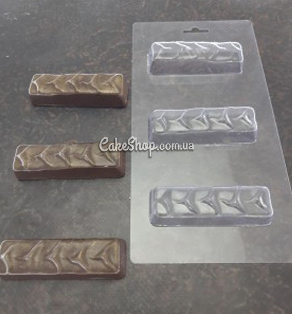 Пластиковая форма для шоколада батончик SNICKERS - фото