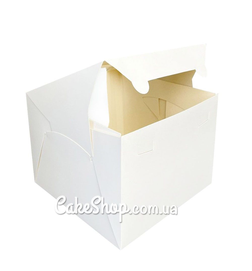 ⋗ Коробка для торта Біла з віконцем, 20х20х15 см купить в Украине ➛ CakeShop.com.ua, фото