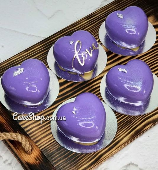 ⋗ Акриловый топпер DZ боковой надпись Love 7 см золото купить в Украине ➛ CakeShop.com.ua, фото