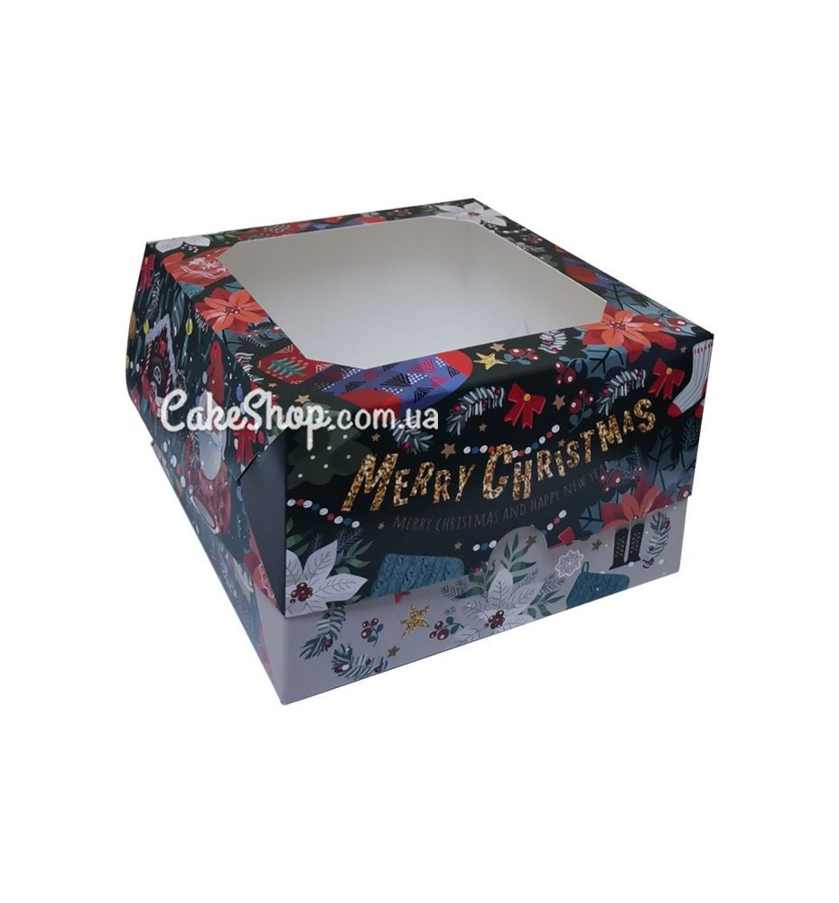 Коробка для подарков, бенто-торта Щелкунчик с окном, 17х17х10,5 см - фото