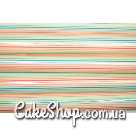 ⋗ Трансфер для шоколада Разноцветные полосы 3 купить в Украине ➛ CakeShop.com.ua, фото