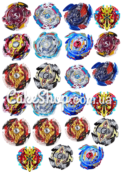 ⋗ Сахарная картинка для капкейков Бейблейд 1 купить в Украине ➛ CakeShop.com.ua, фото