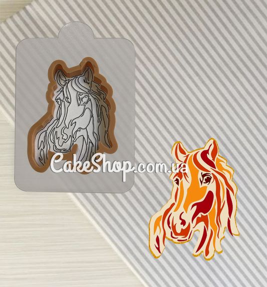 ⋗ Вырубка пластиковая с трафаретом Лошадь 2 купить в Украине ➛ CakeShop.com.ua, фото