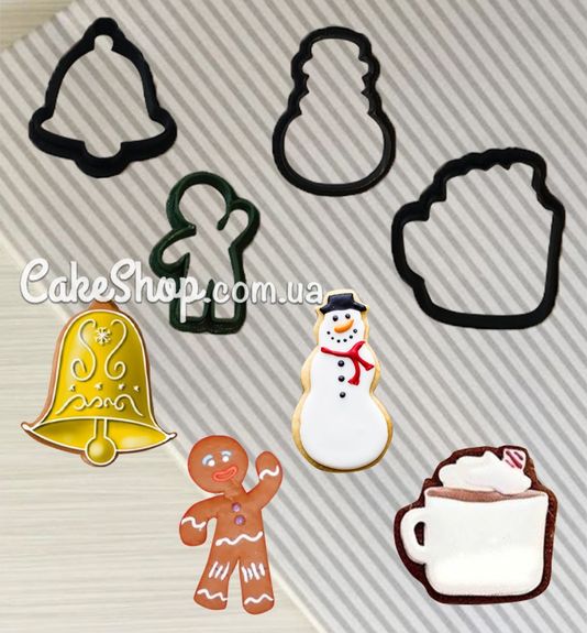 ⋗ Вырубка пластиковая Мини-набор 1 купить в Украине ➛ CakeShop.com.ua, фото