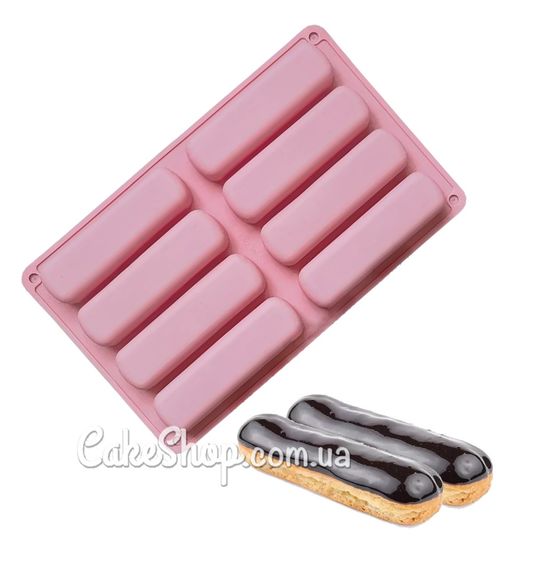 ⋗ Силіконова форма для євродесертів Еклер класичний  купити в Україні ➛ CakeShop.com.ua, фото