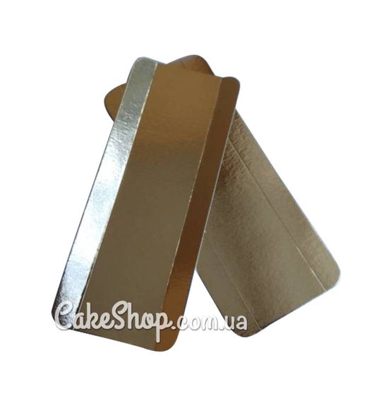 ⋗ Подложка под эклеры 16х6,8 см Золотая купить в Украине ➛ CakeShop.com.ua, фото