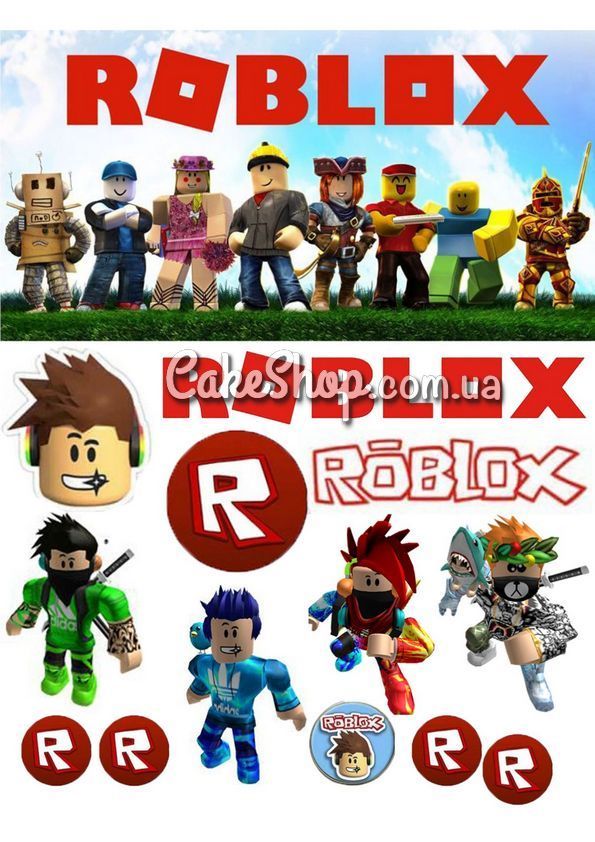 Вафельная картинка Roblox - фото