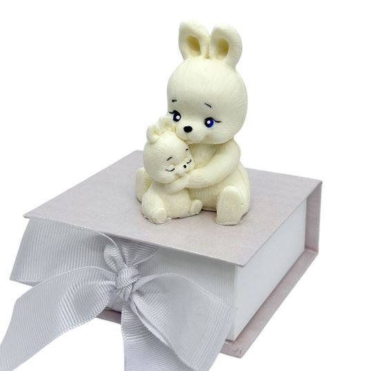 ⋗ Шоколадная фигурка Зайка с младенцем ТМ Сладо купить в Украине ➛ CakeShop.com.ua, фото