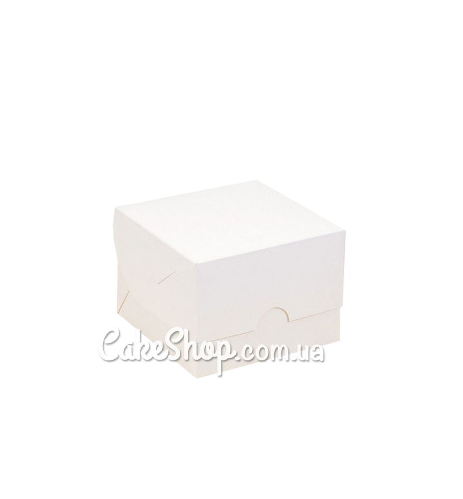 Коробка-контейнер для десертів Біла, 13х13х8 см - фото