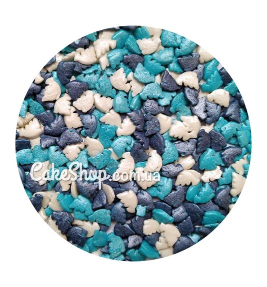 ⋗ Посипка Голуби асорті перламутрові, 50 г купити в Україні ➛ CakeShop.com.ua, фото